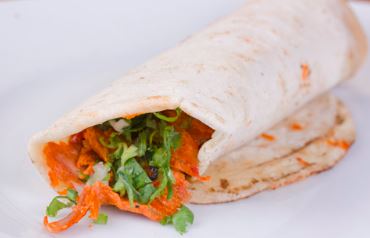 Taco con Pan Árabe al Pastor