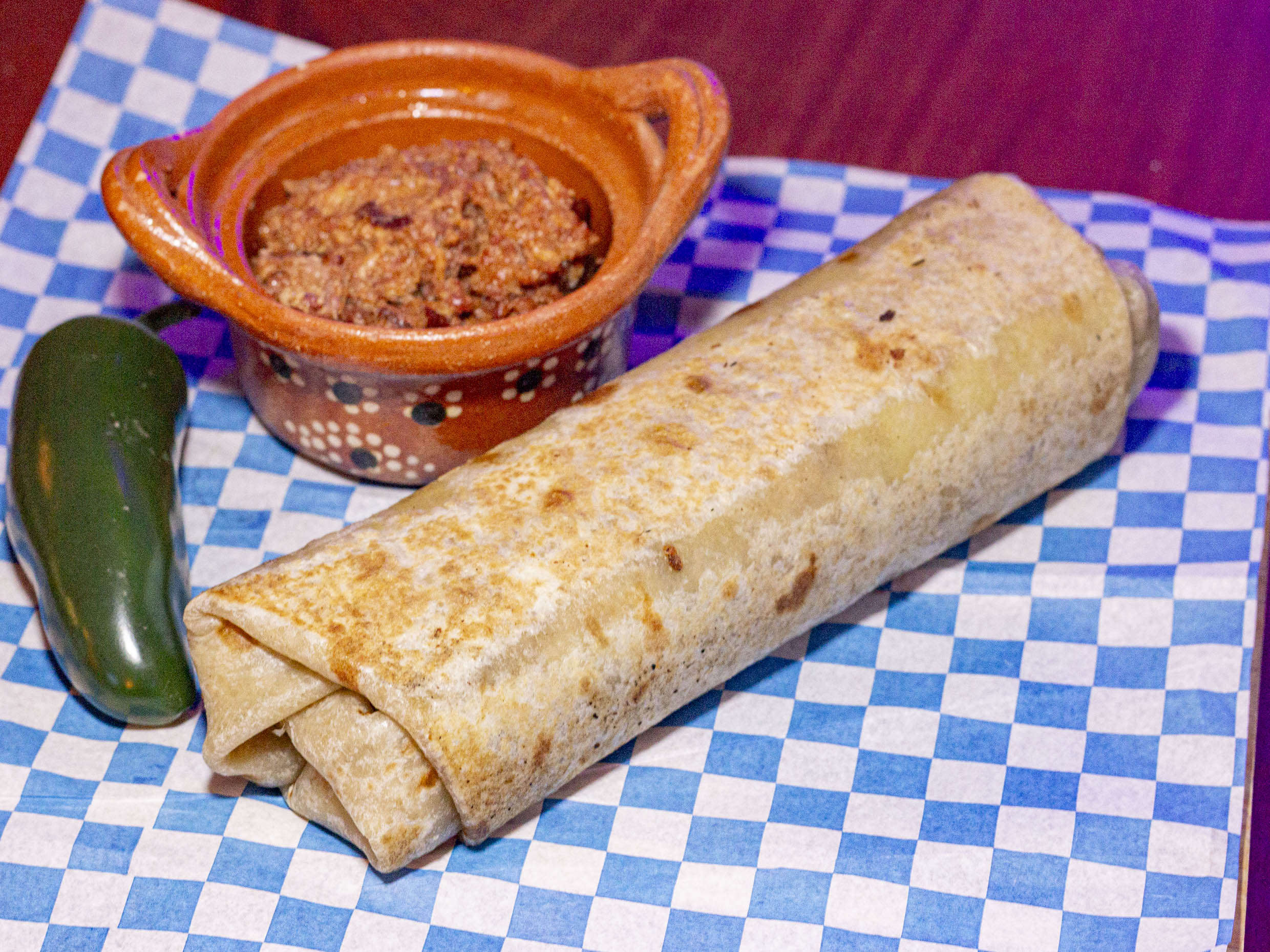 BURRITO DE CHICHARRON PRENSADO NORTEÑO