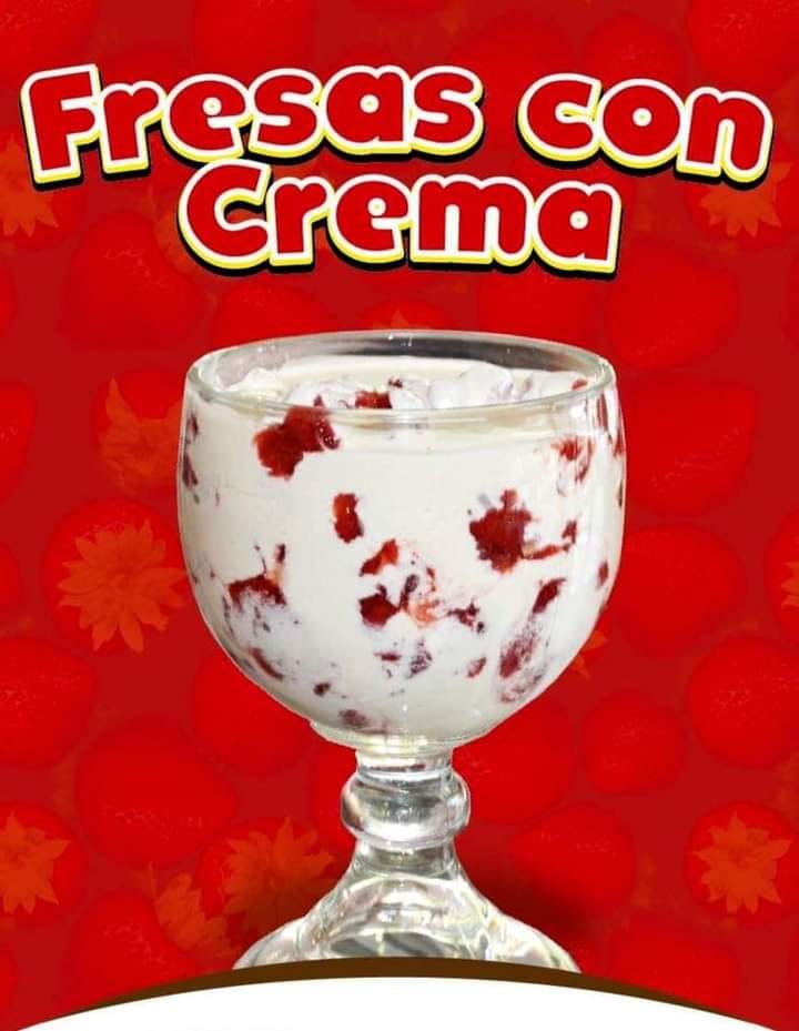 Fresas con Crema 1/2 L