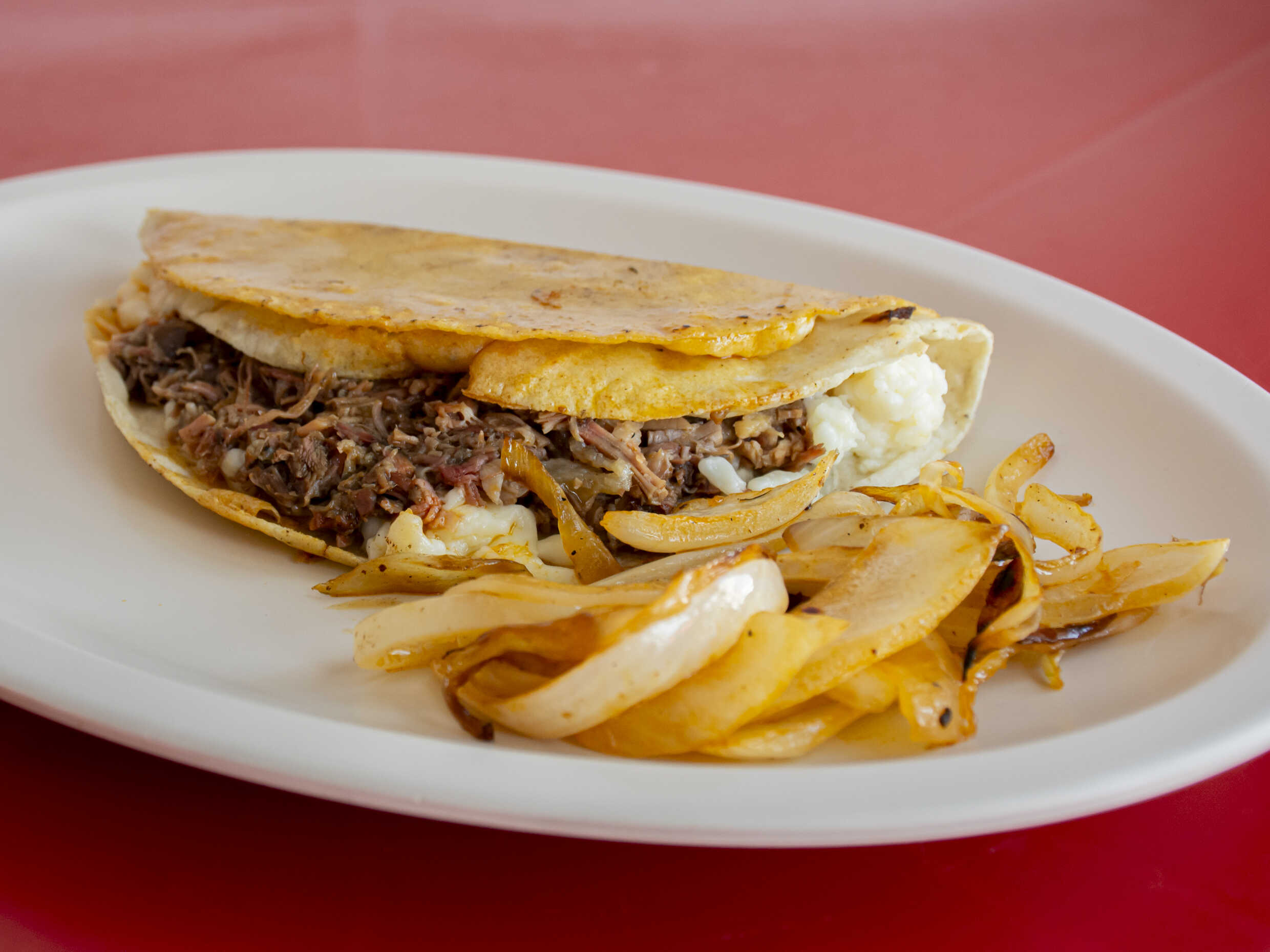 Quesadilla de harina de birria