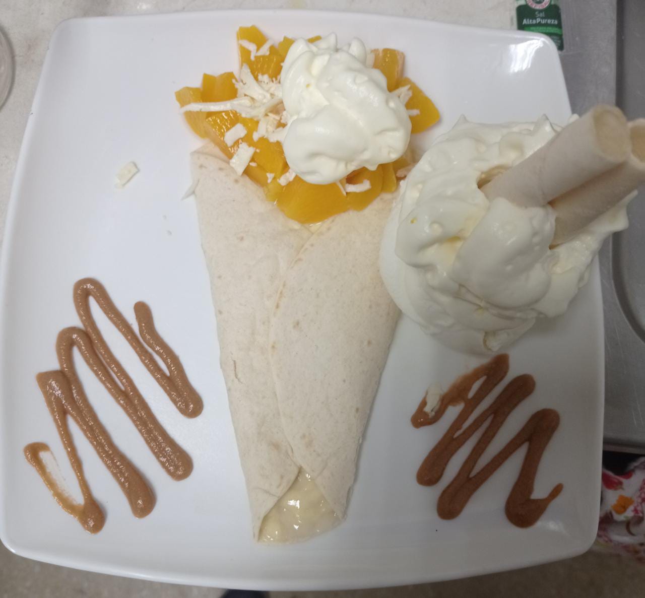 Crepe de durazno.