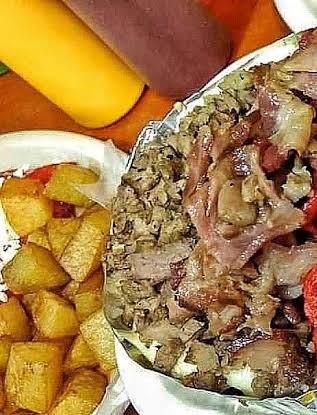 Papa Asada con Bistec.