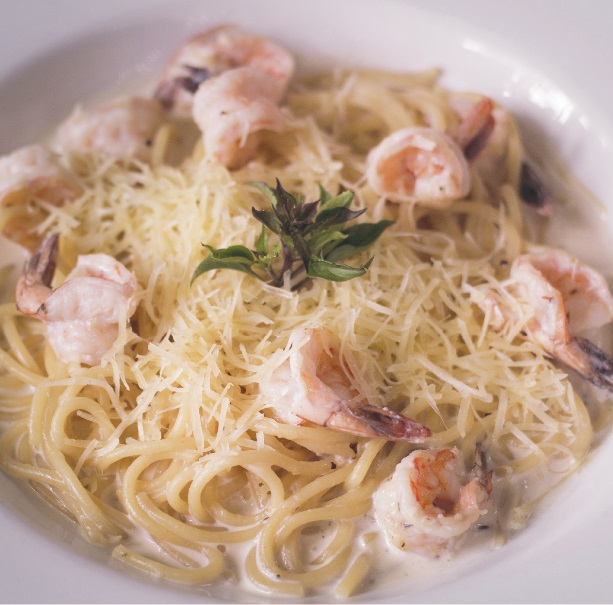Pasta con Camarón