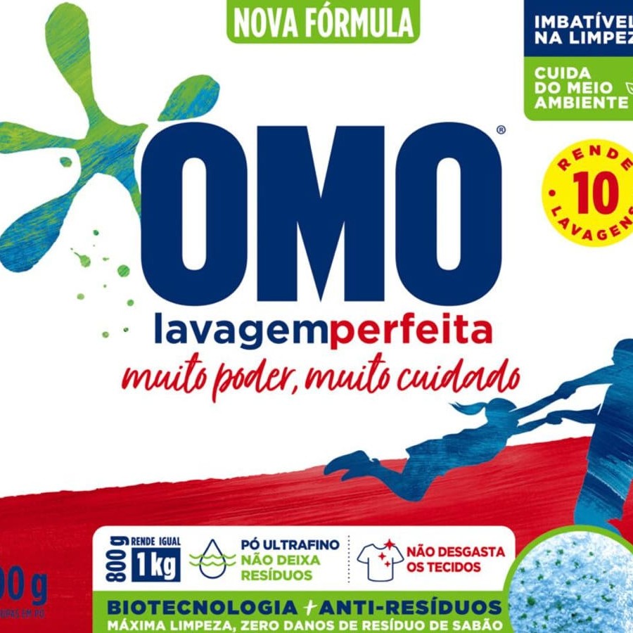 Lava Roupas em Pó Omo 800g
