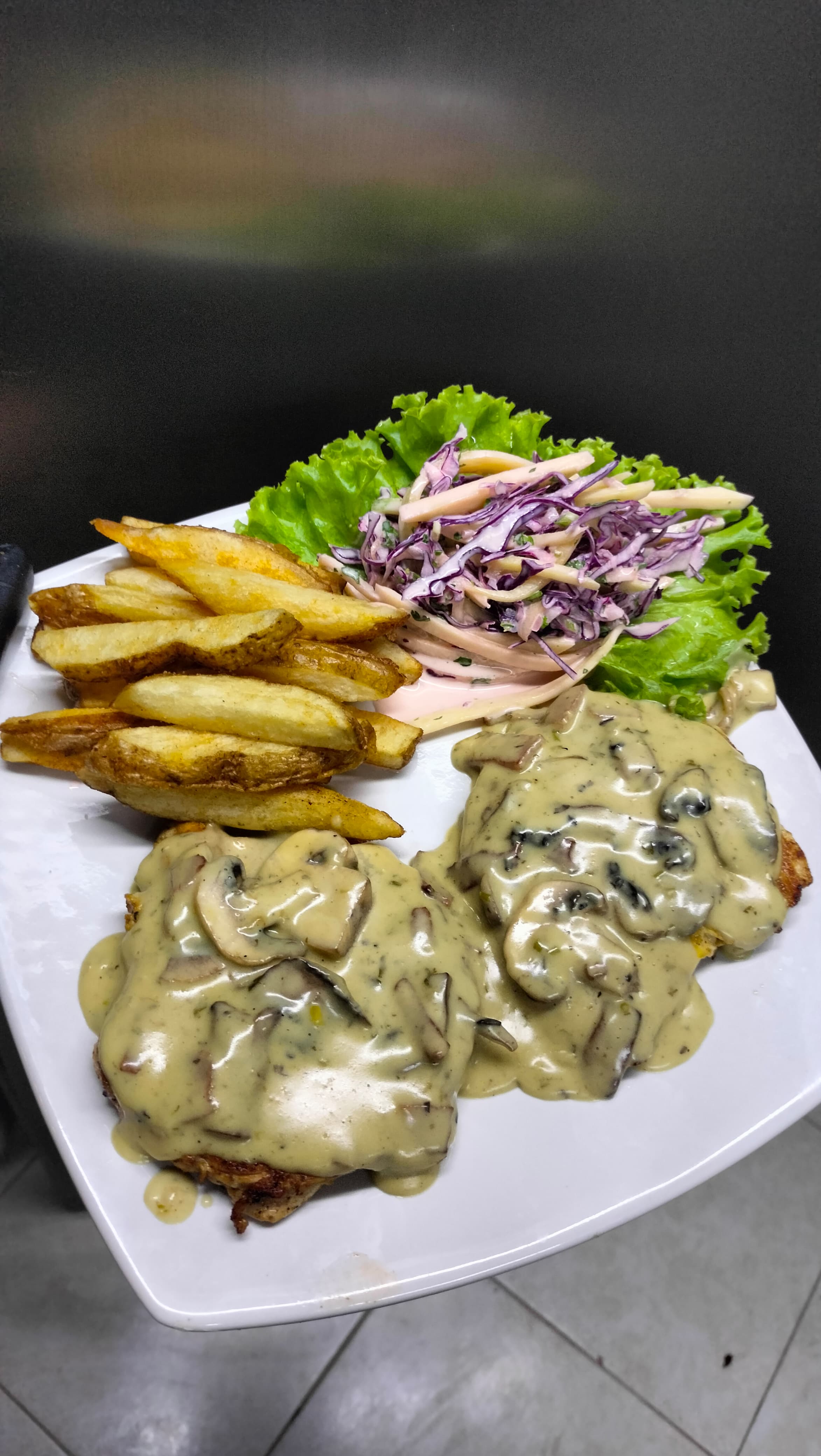 Pechuga en Champiñones