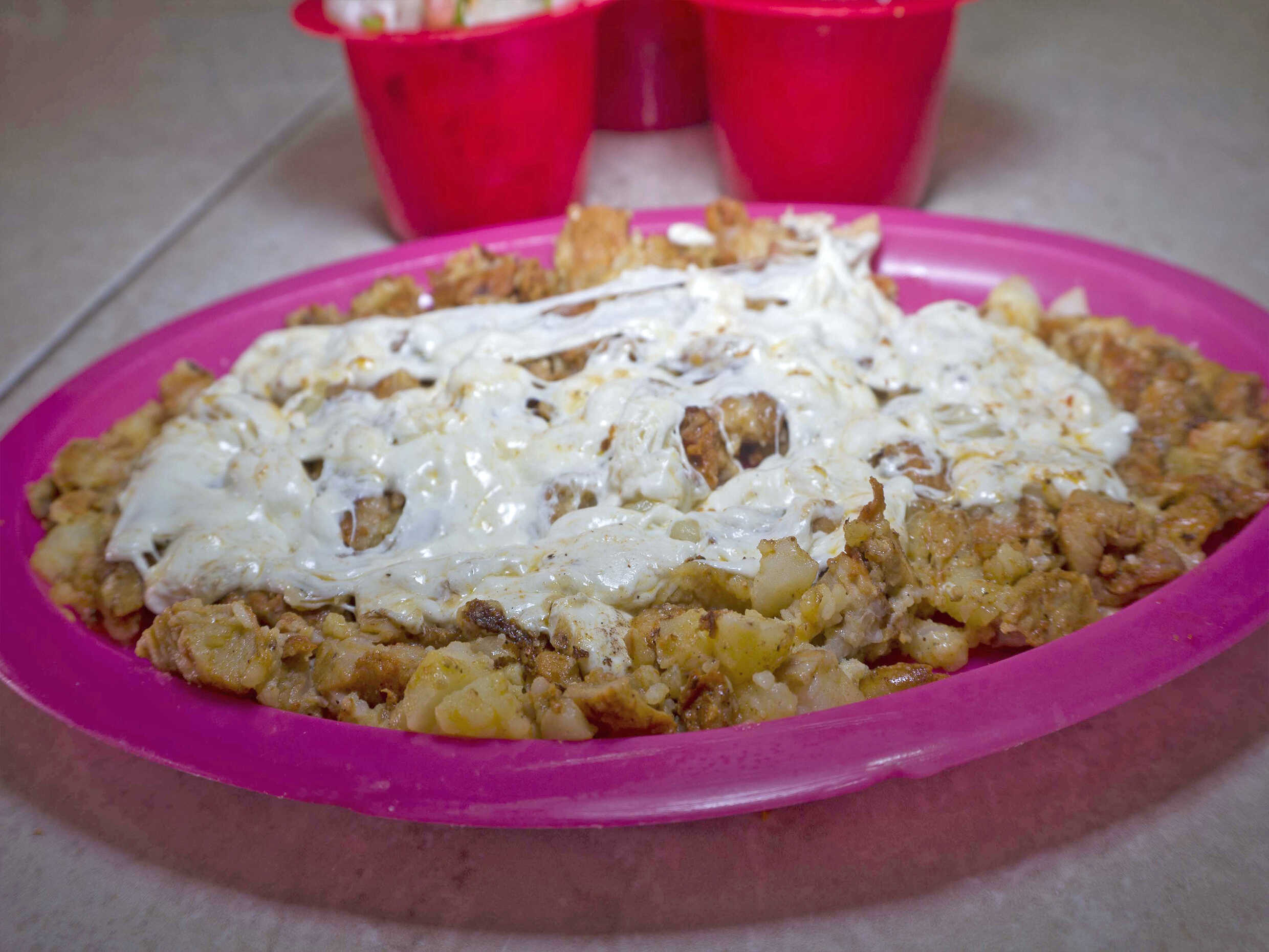 Papa Preparada con Carne Asada