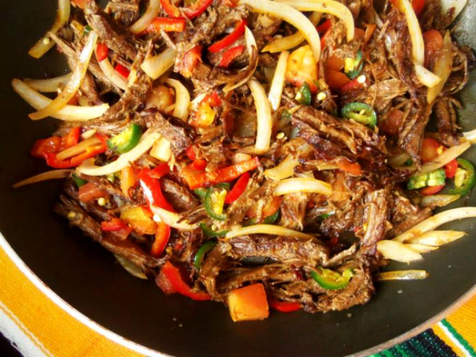 Machaca con huevo