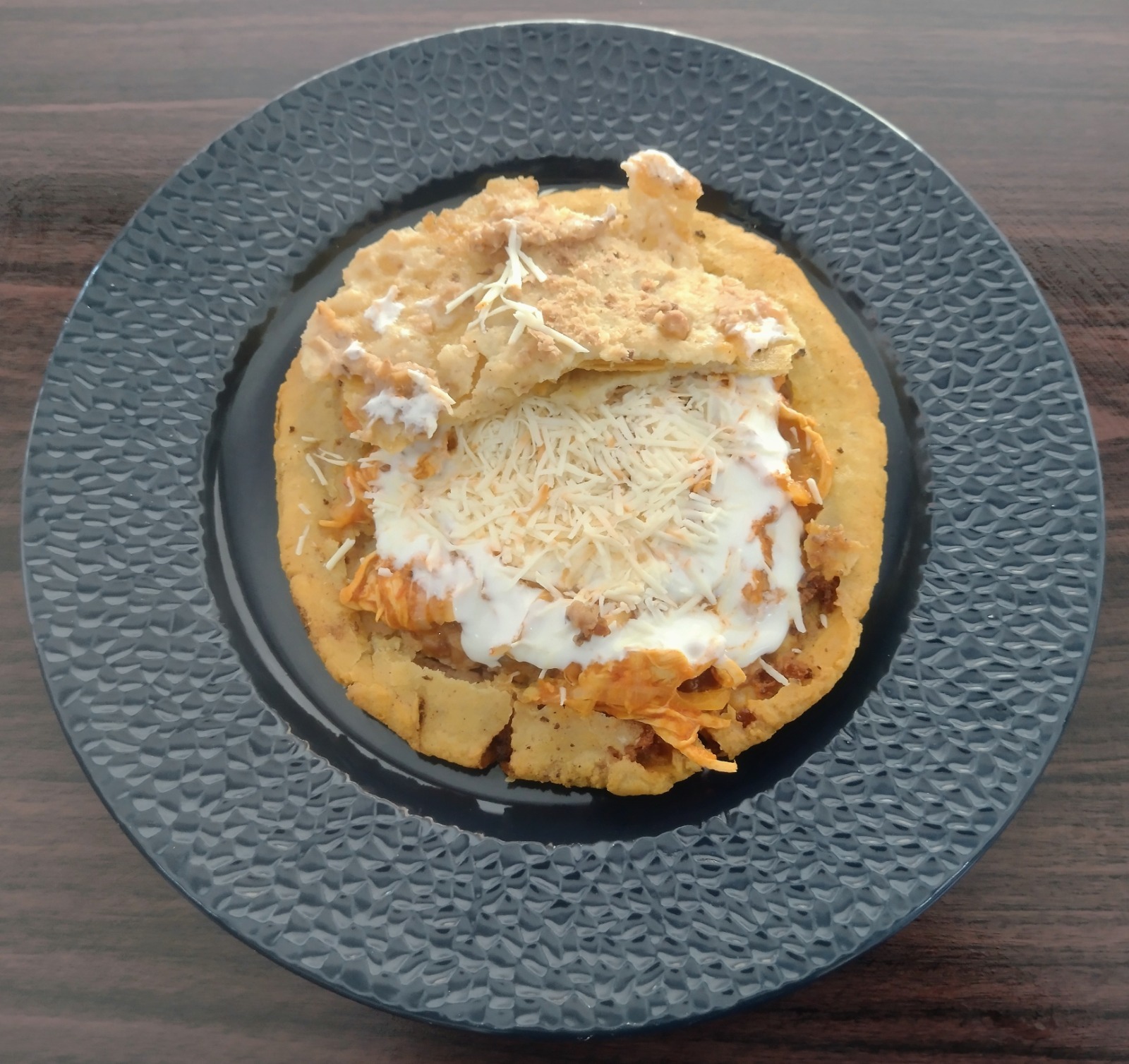 Gordita de Tinga de Pollo