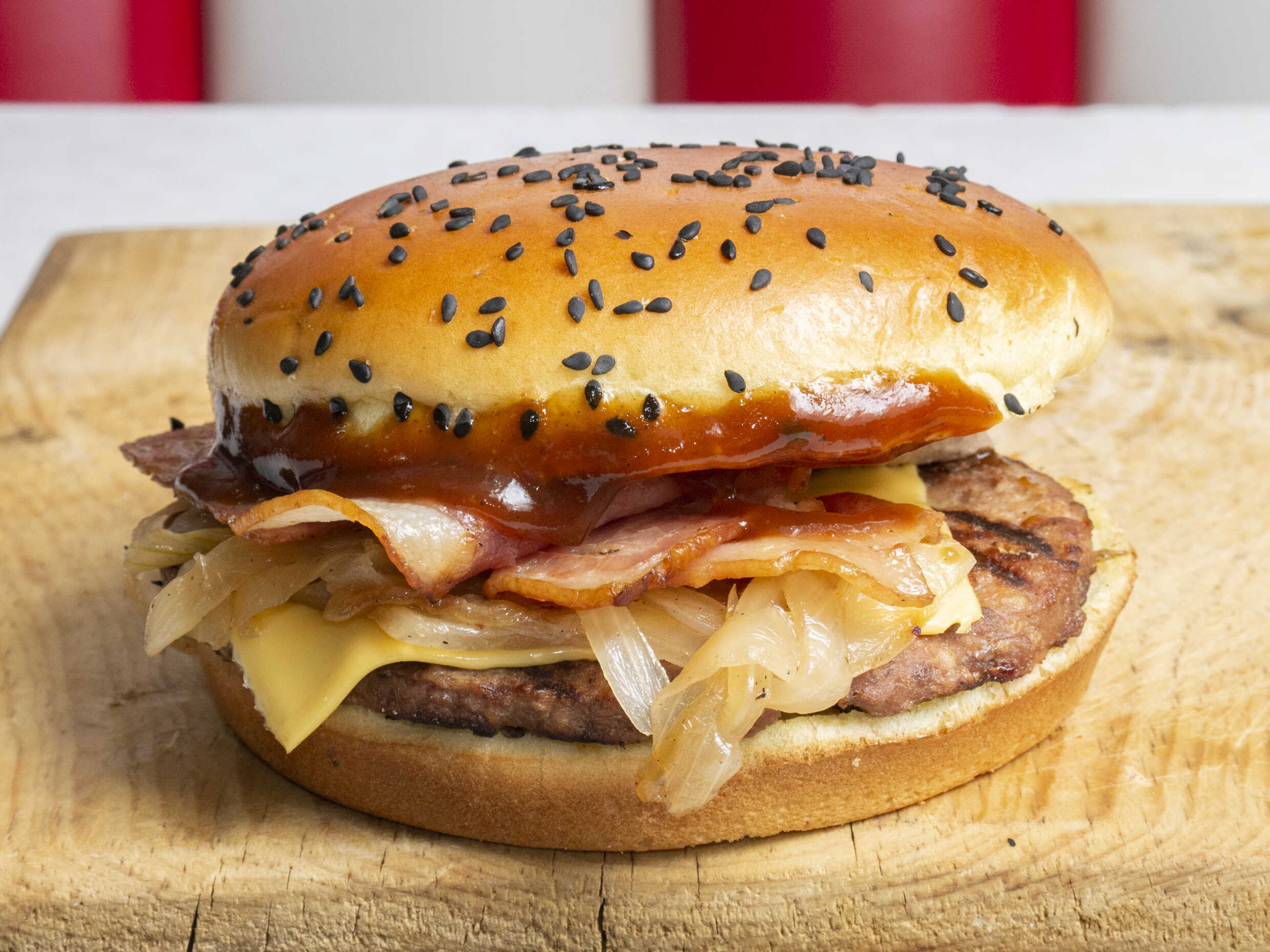 Hamburguesa Bacón BBQ Sencilla