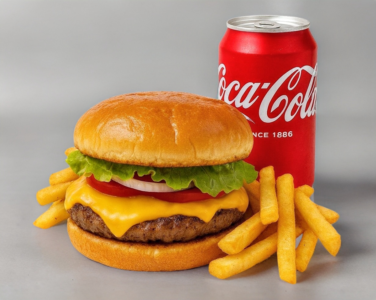 Combo Hamburguesa Papas y Soda