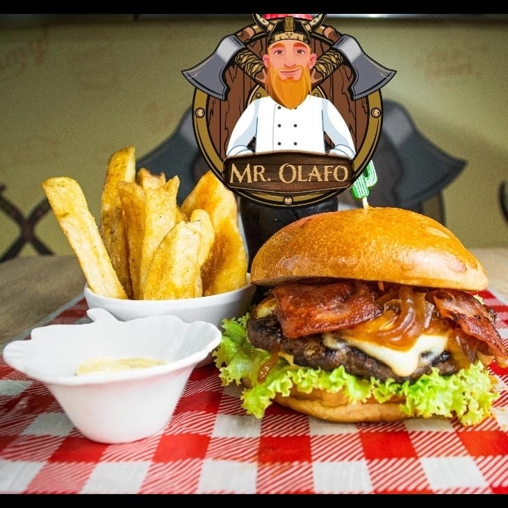 Hamburguesa Floki + Papas en Casco