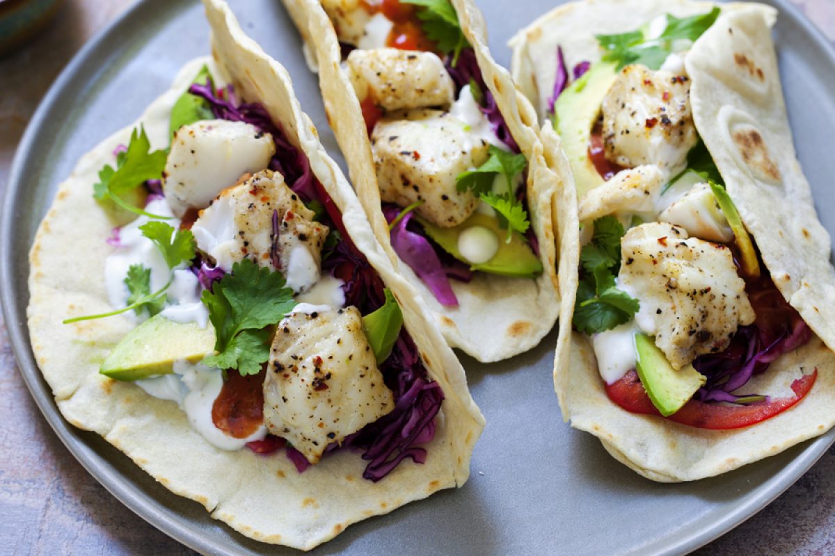 Tacos Sin Empanizar de Pescado