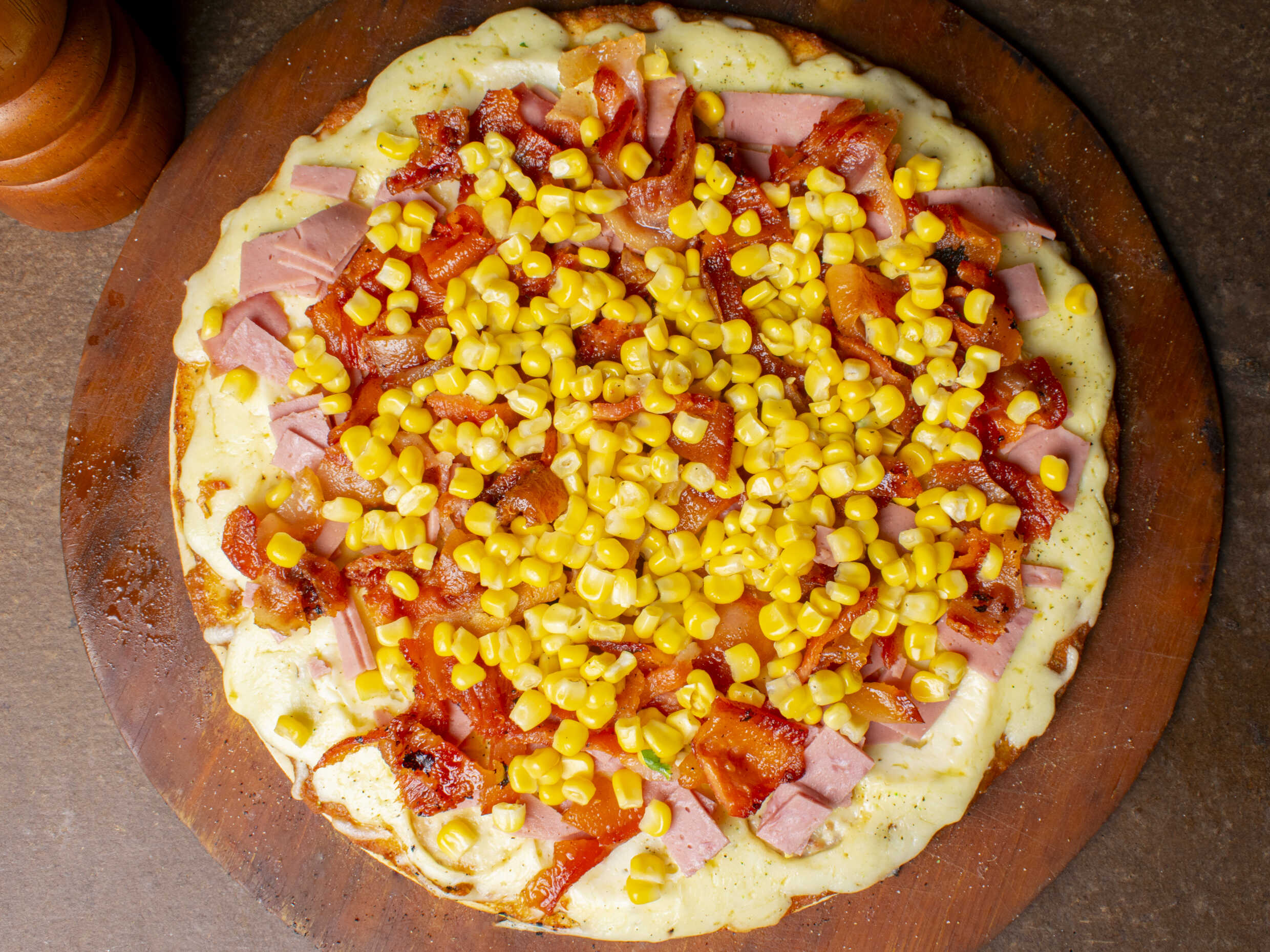 Pizza Mini Kubera Maíz Jamón Tocineta