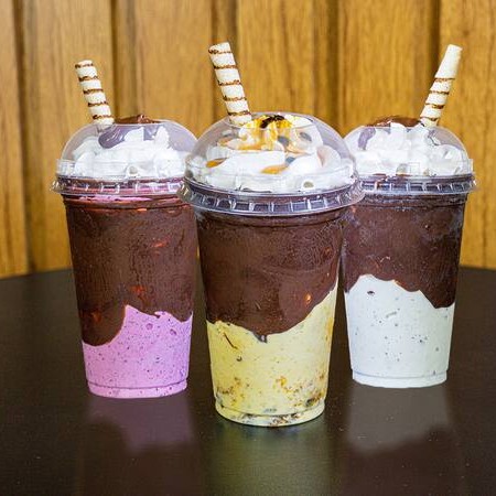 A seleção dos nossos três Milkshake com Muita Nutella