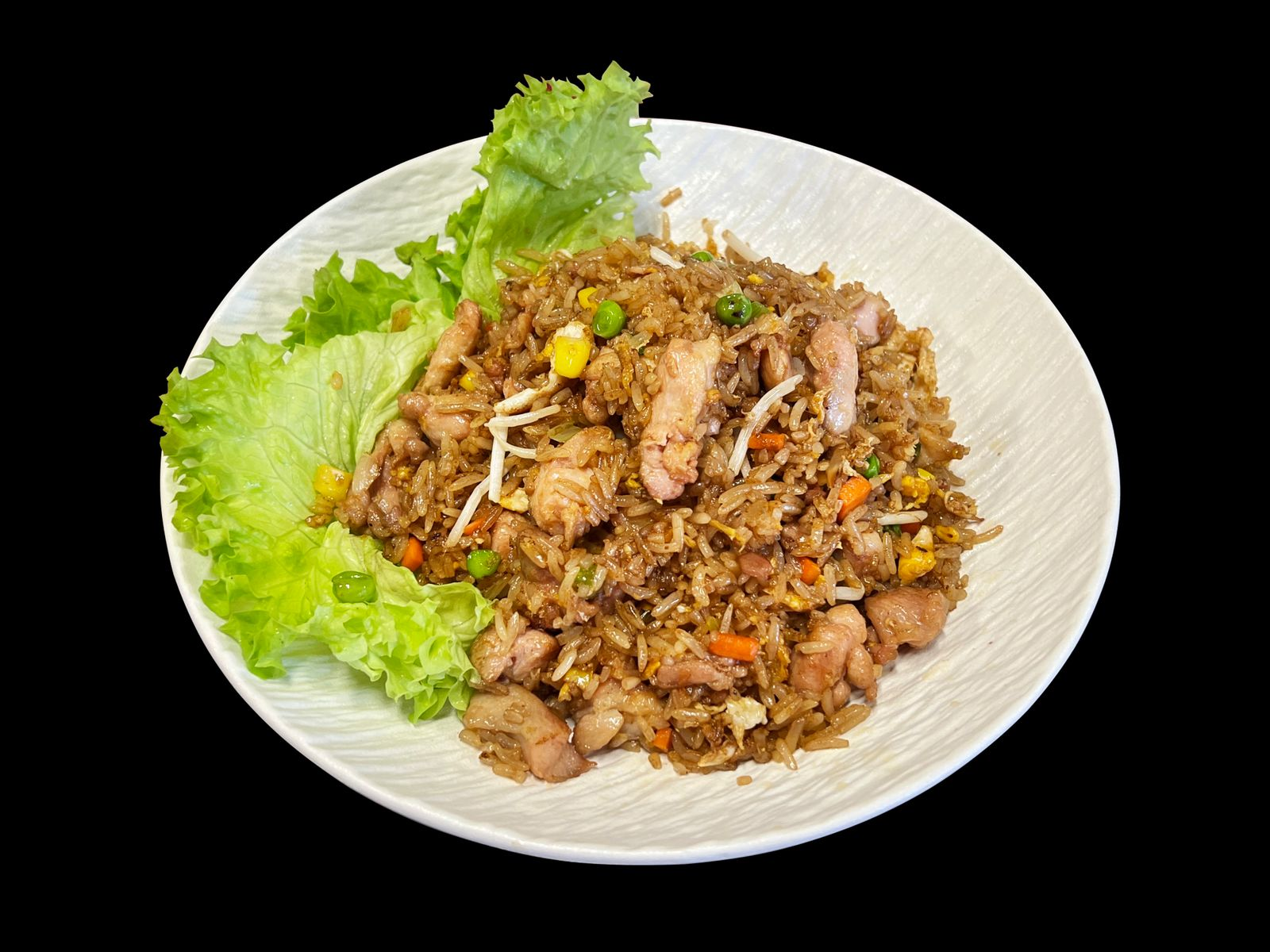 Arroz Frito con Tocino Ahumado con Pollo