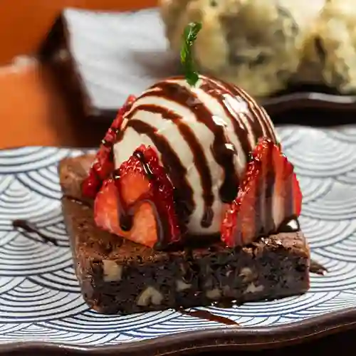 Brownie con Nieve