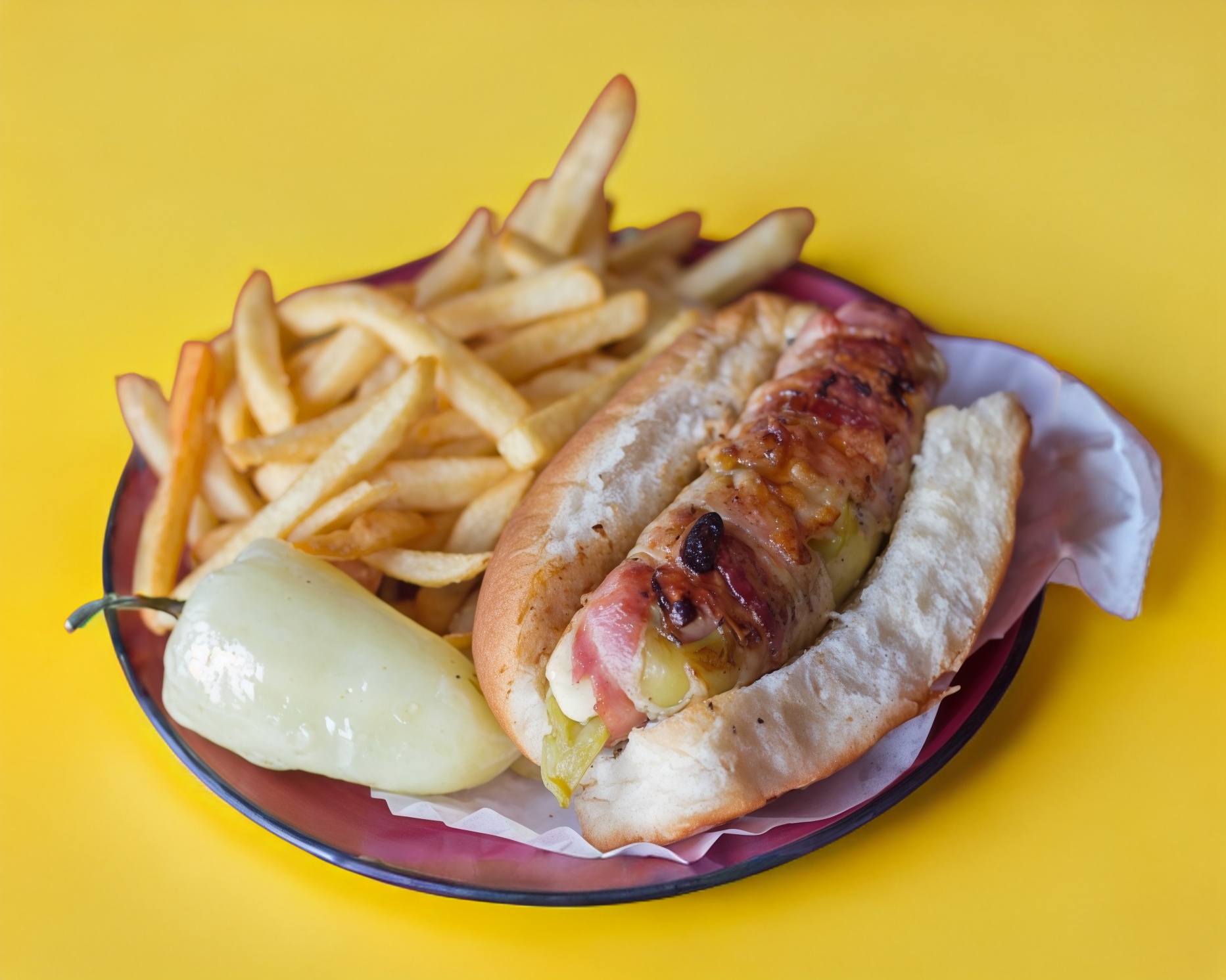 Hot Dog Chilidog con papas