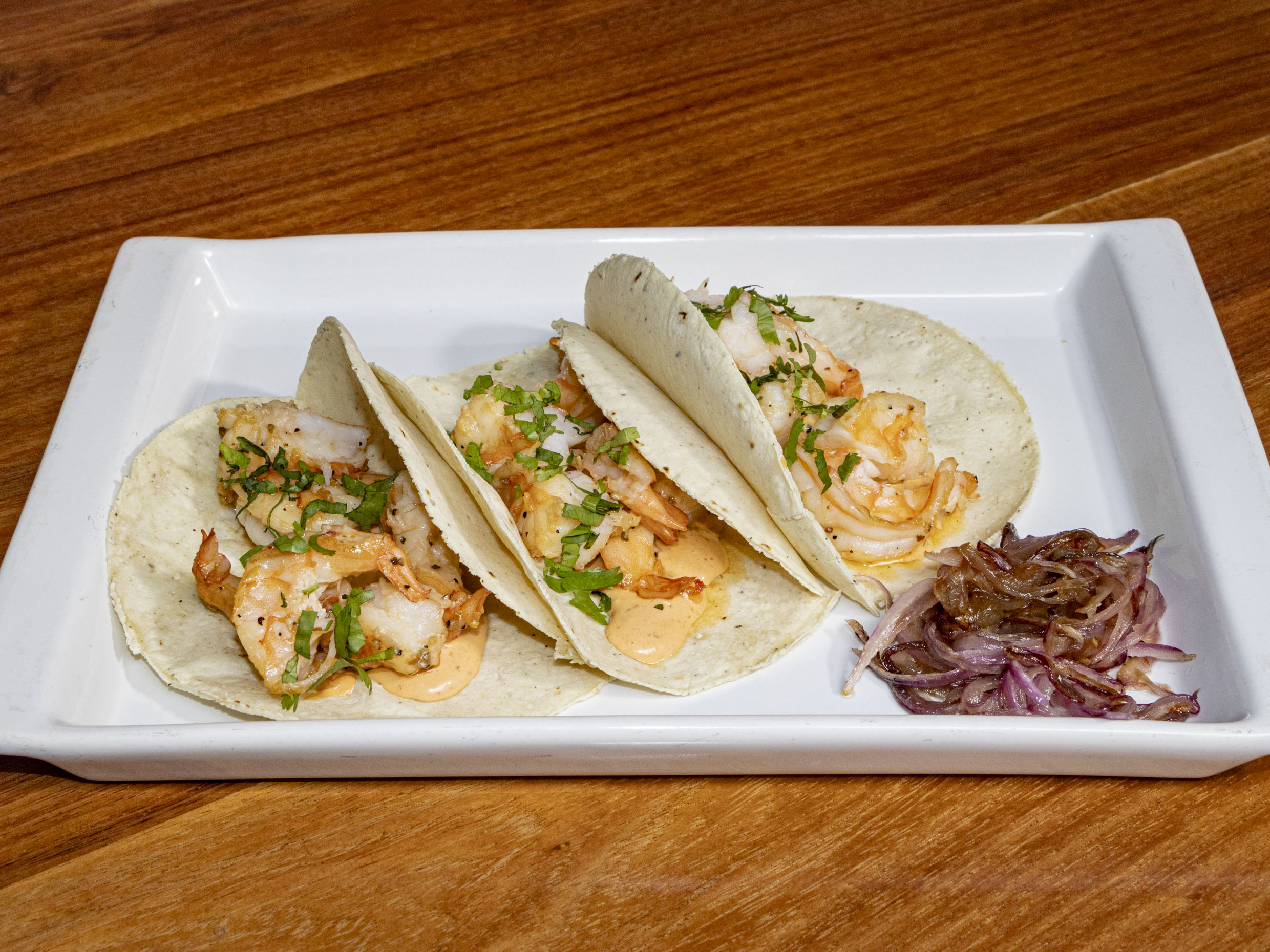 Tacos de camarón