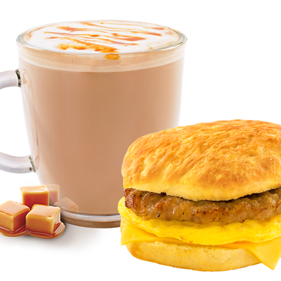 Caramel Machiatto + Biscuit