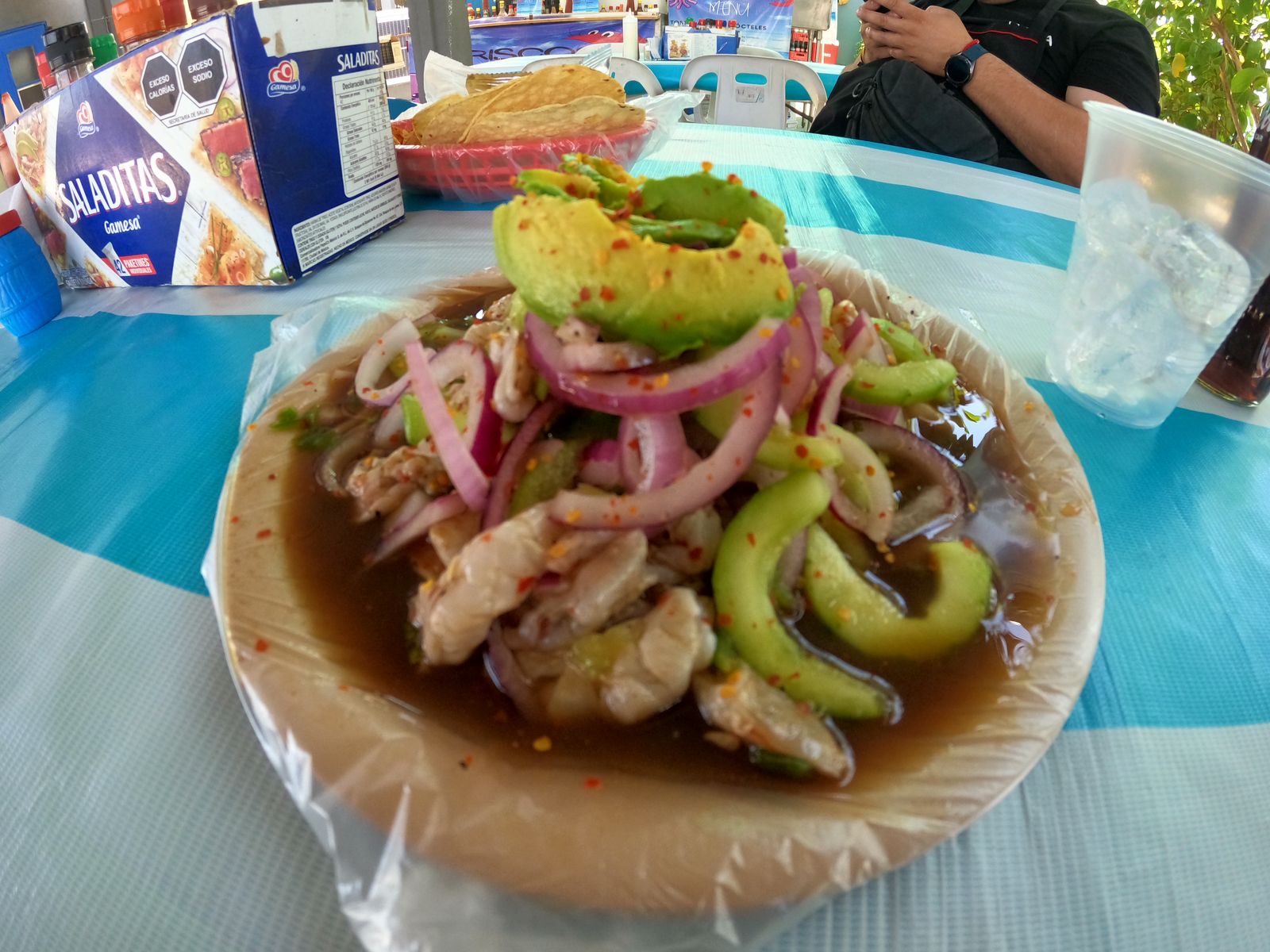 Tostada de Aguachiles