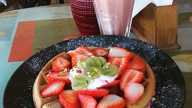 Wafle especial + Frappe