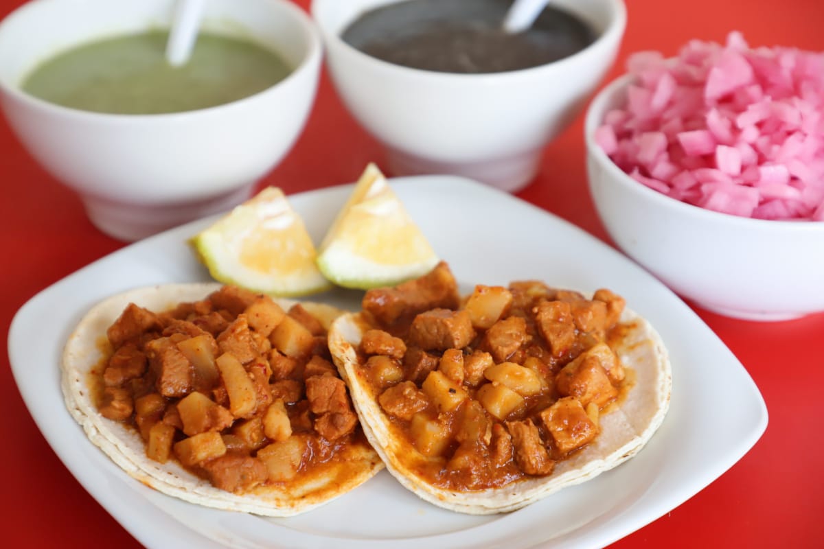 Taco de costilla sin hueso