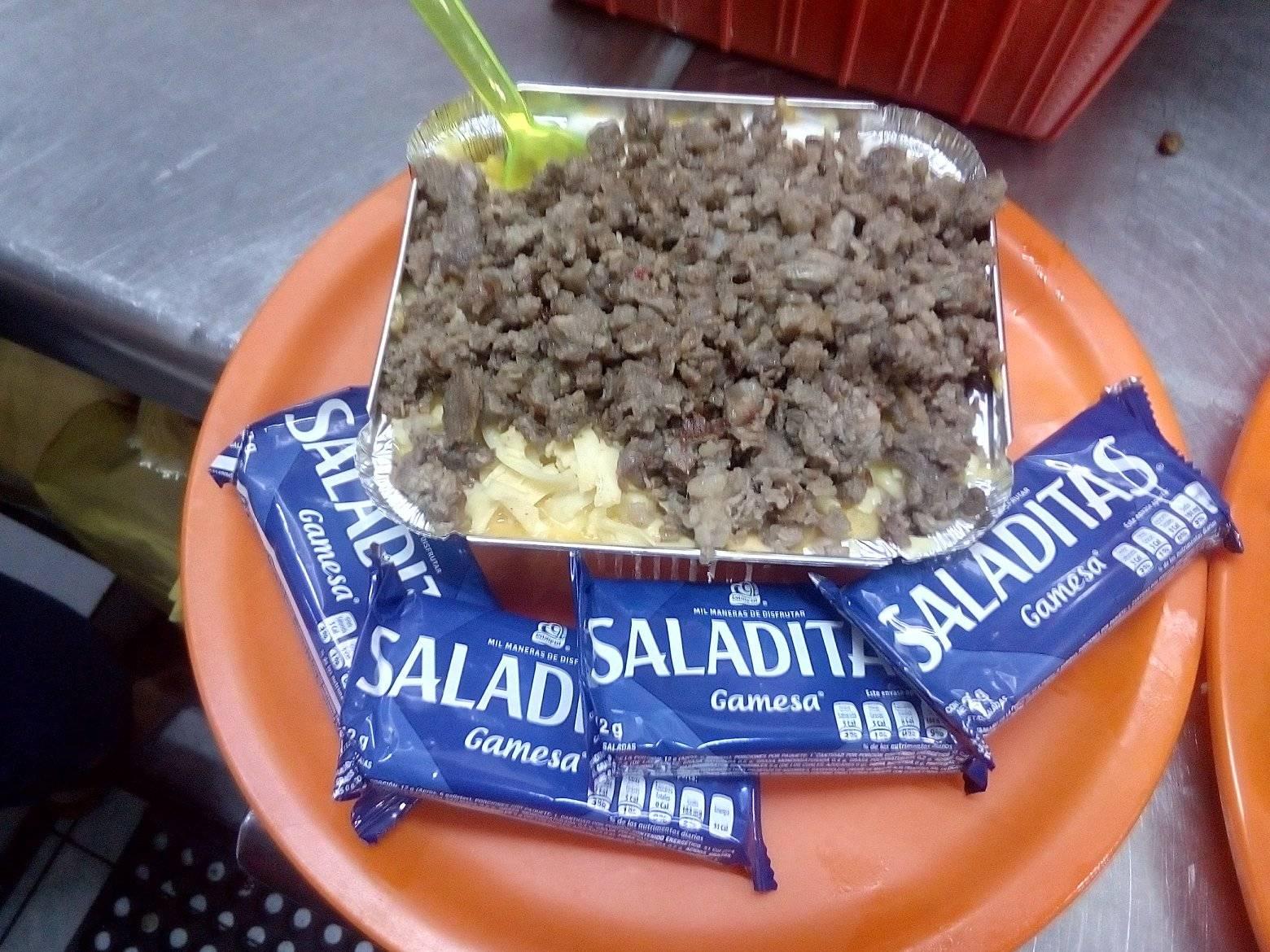 Papa Asada con bistek