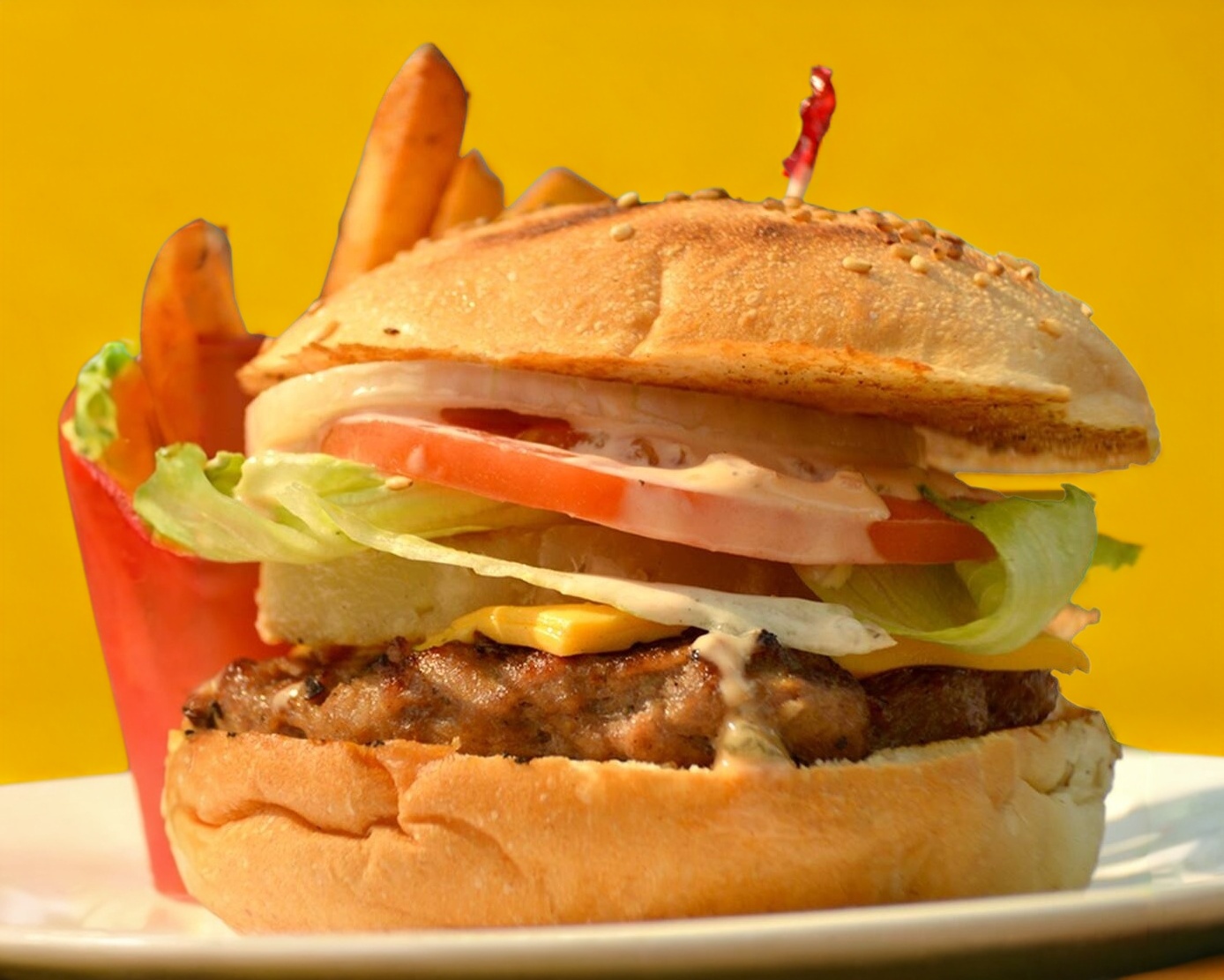 Hamburguesa Piña Colada