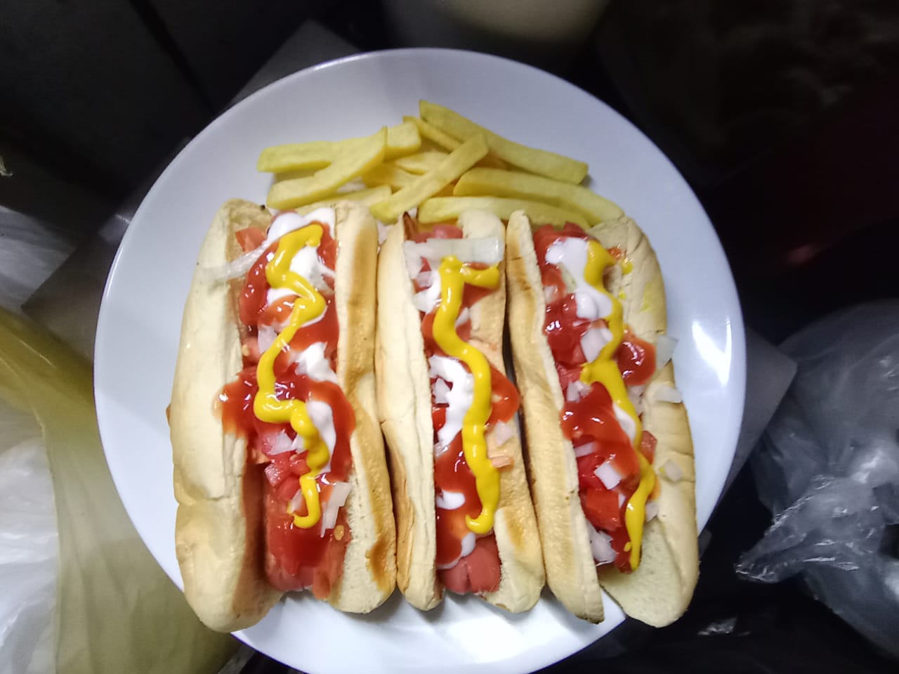 Hot Dog con Papas a la Francesa