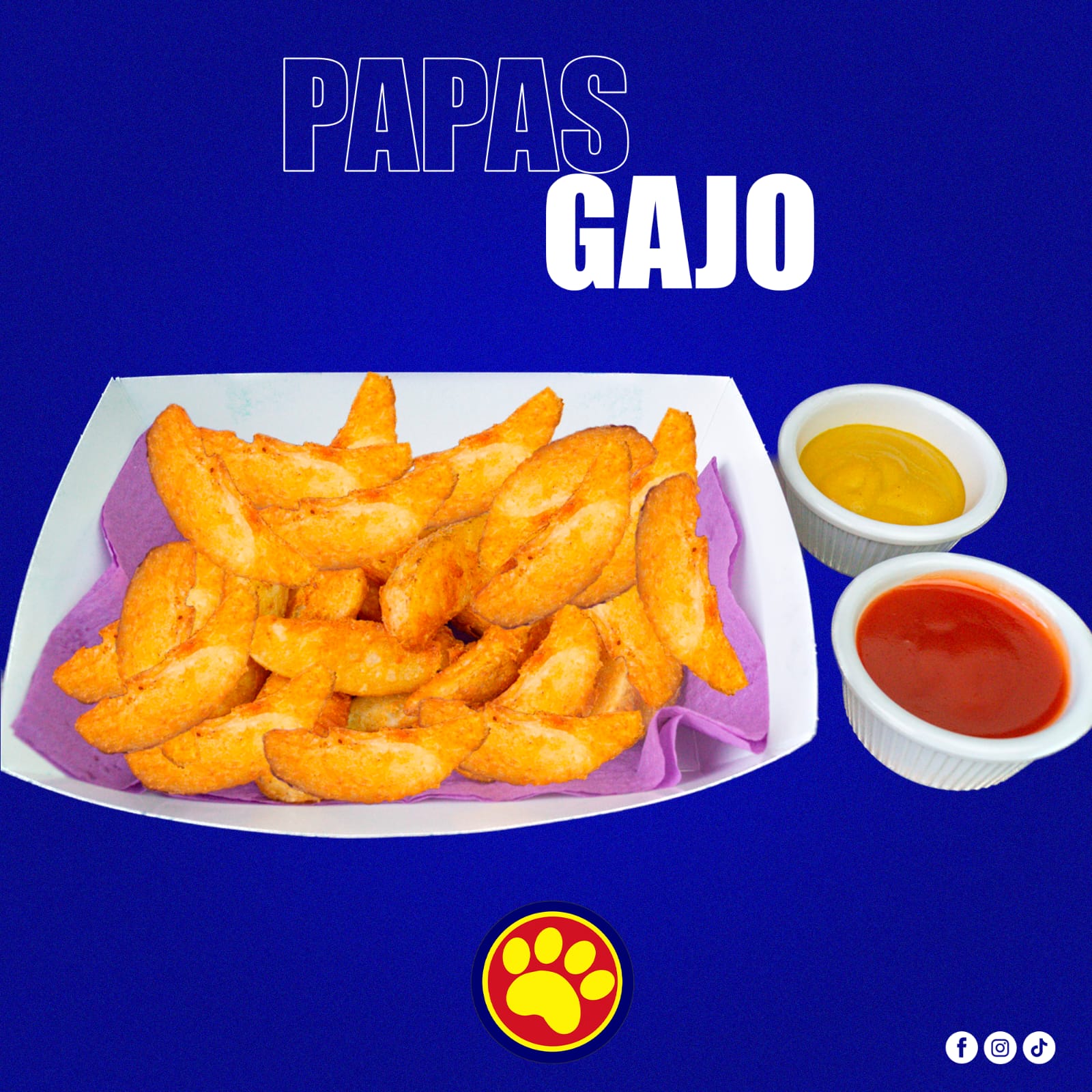 papas en gajos