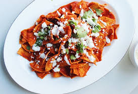 Chilaquiles Rojos con Pollo