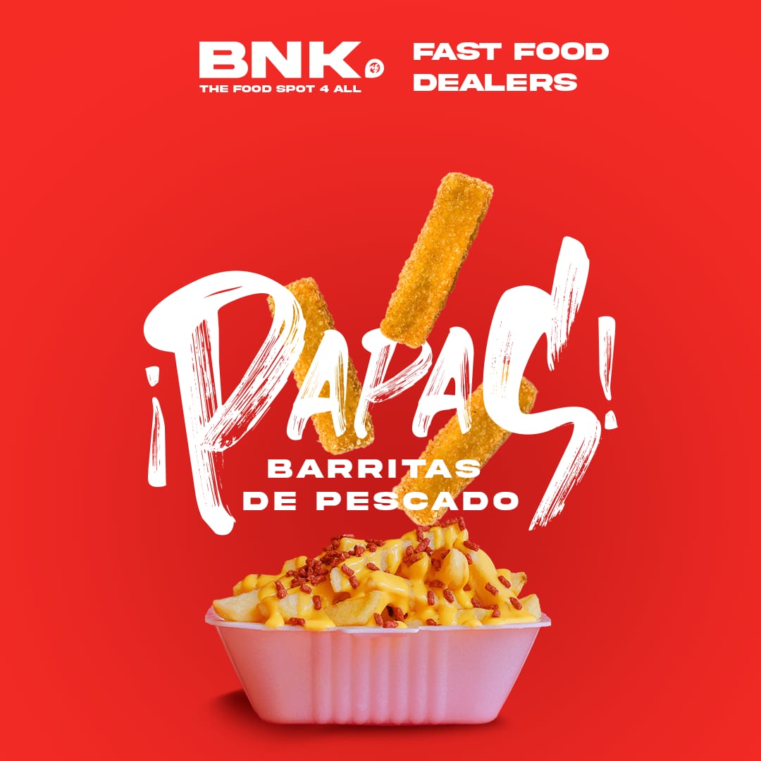 Papas con Barras de Pescado