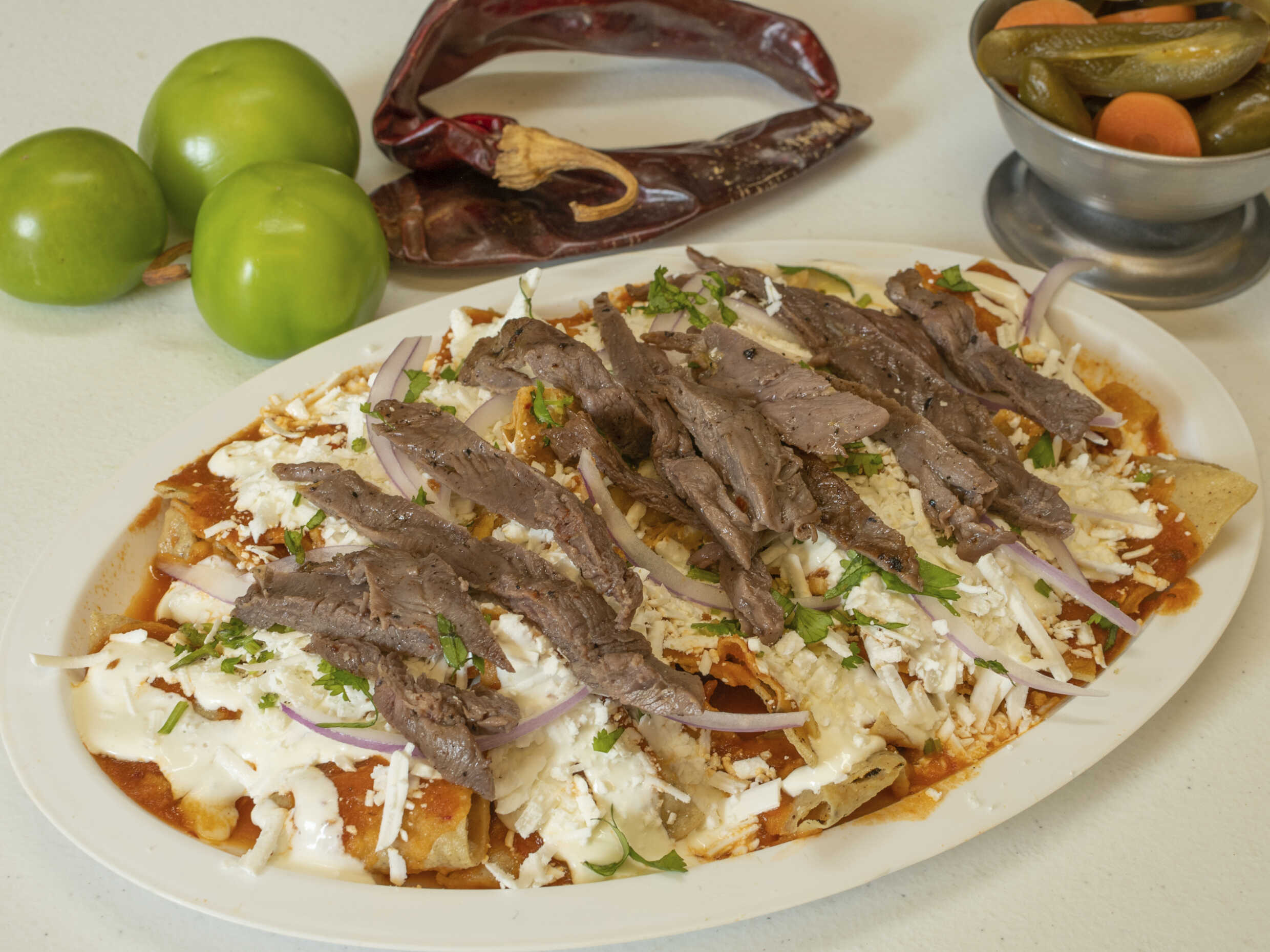 Chilaquiles con Cecina