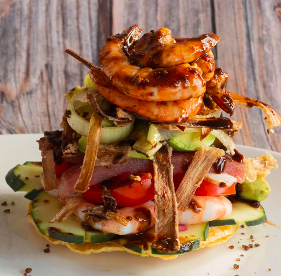 Tostada de Ceviche Jaibos