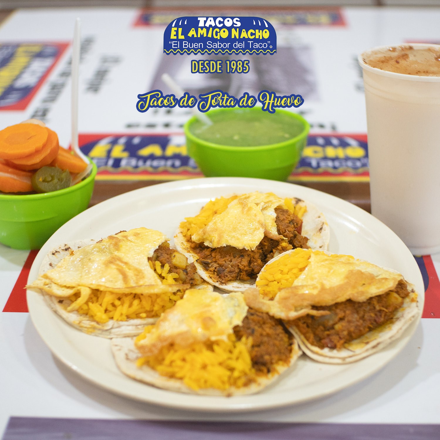 TACO DE TORTA DE HUEVO