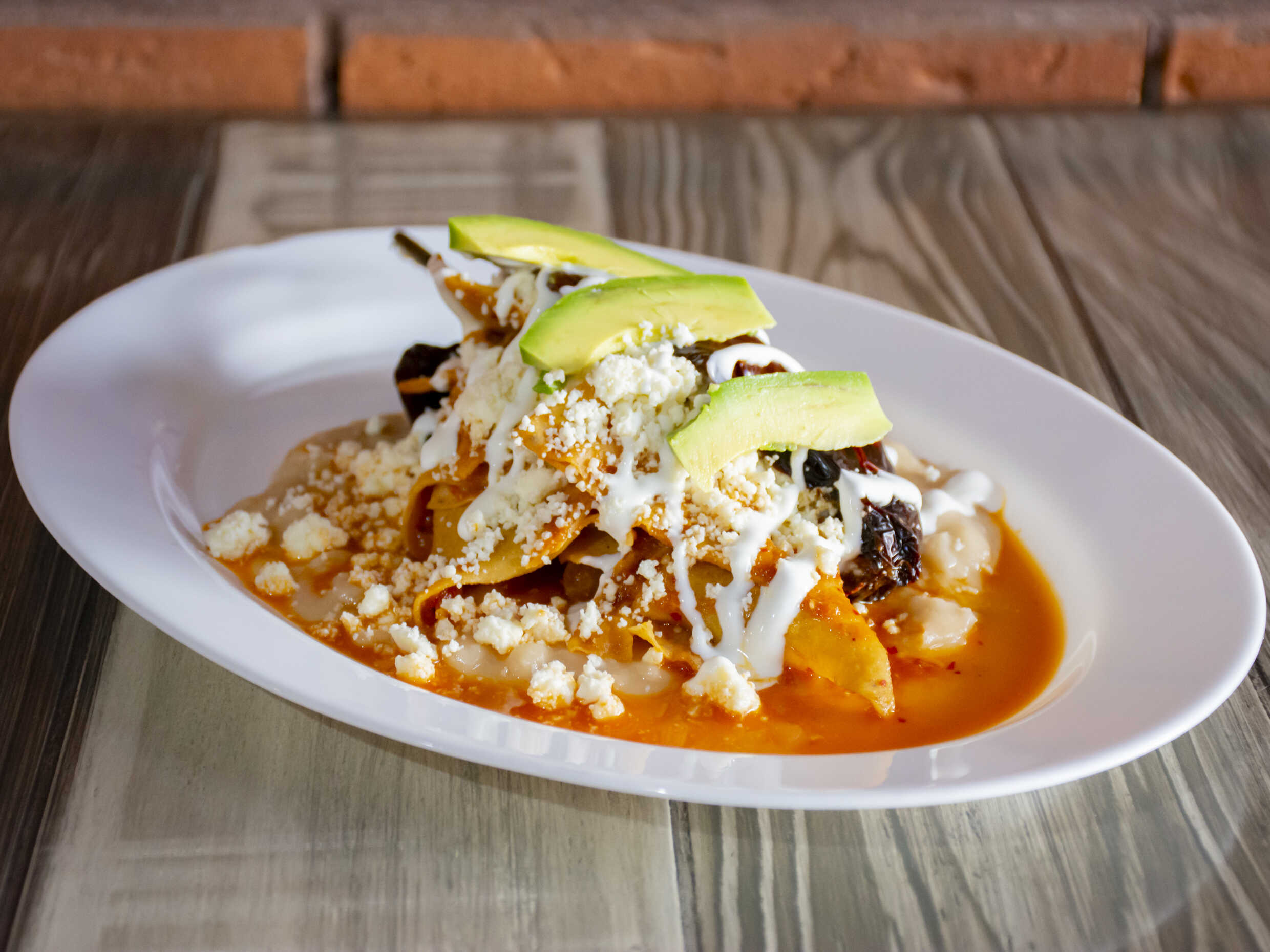 Chile Seco con Chilaquiles