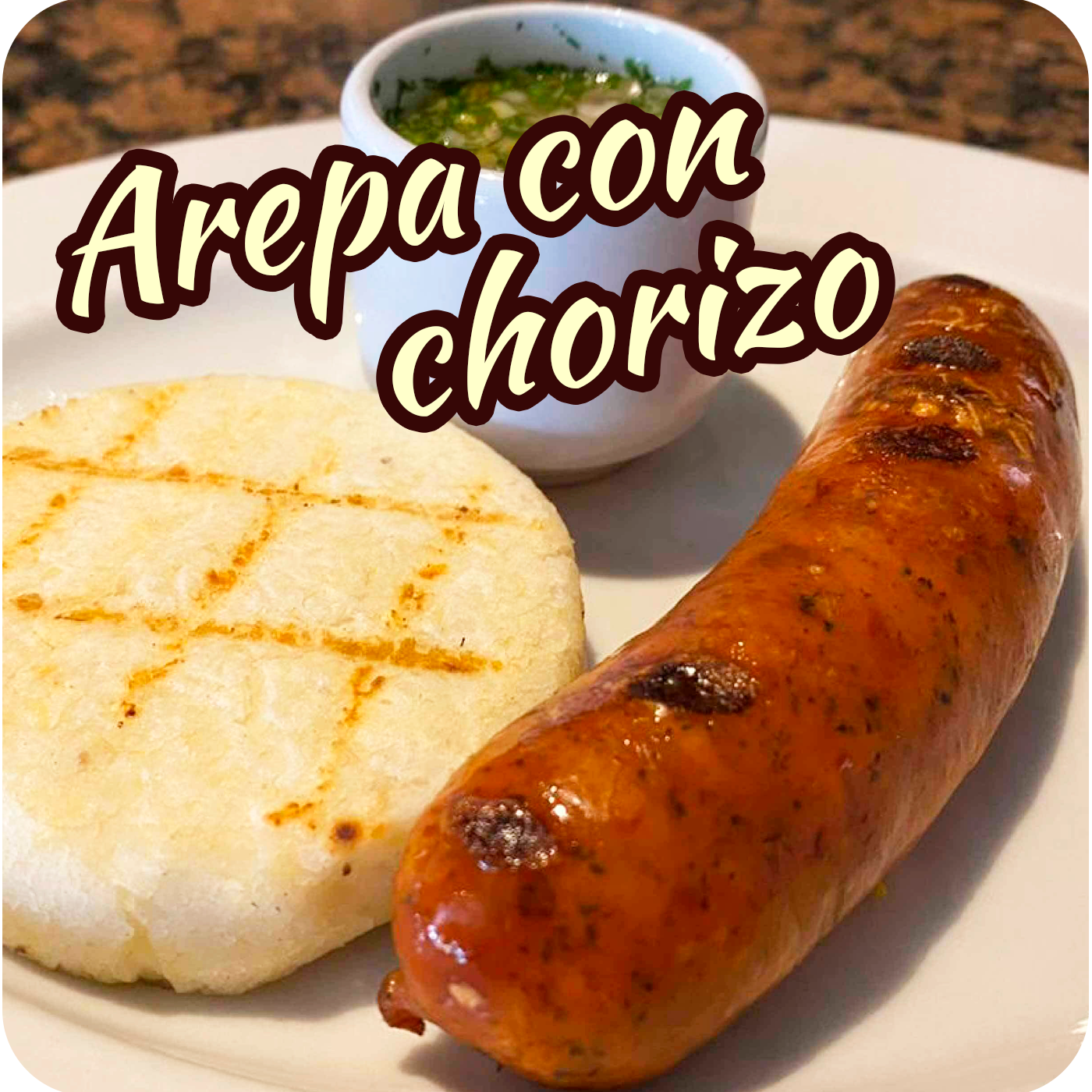 Arepa con Chorizo