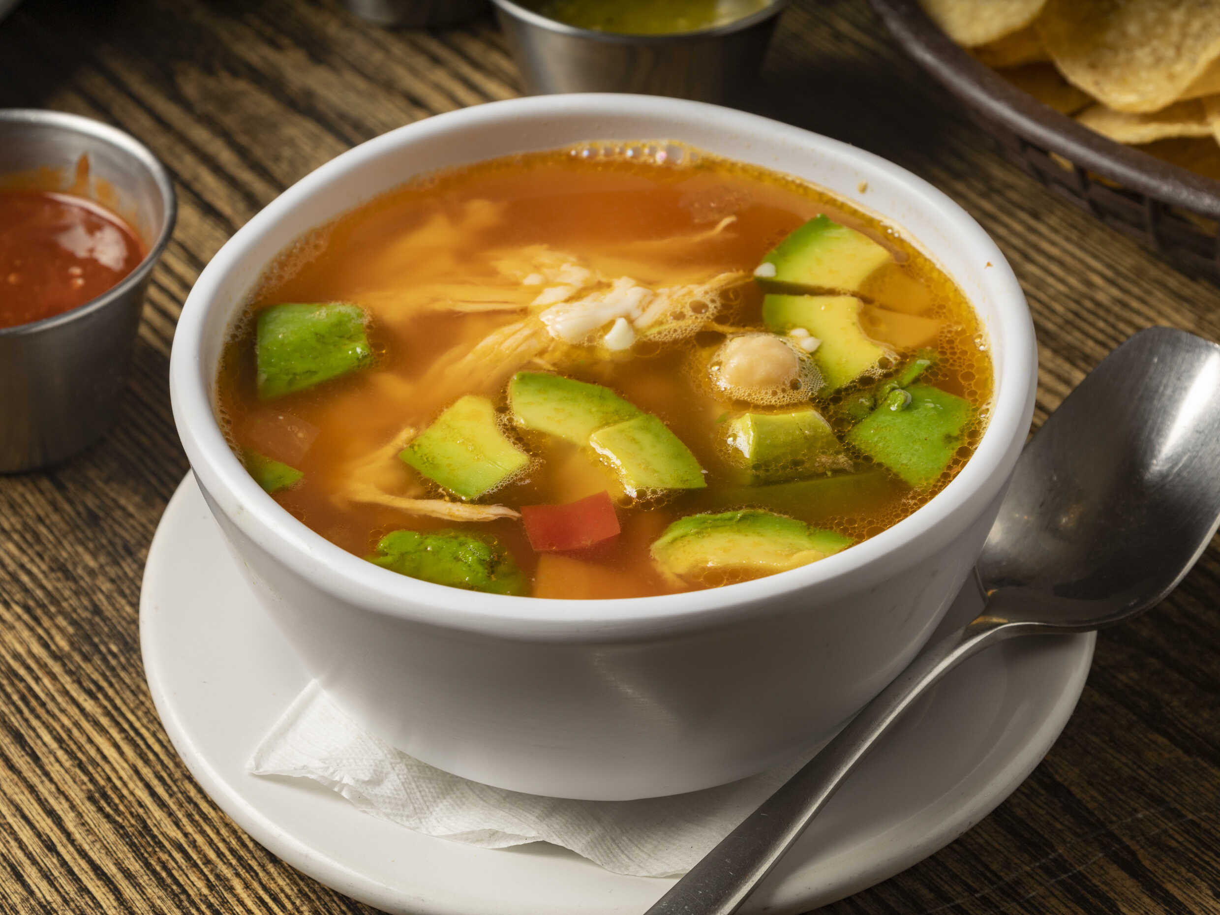 Caldo Tlalpeño y Refresco