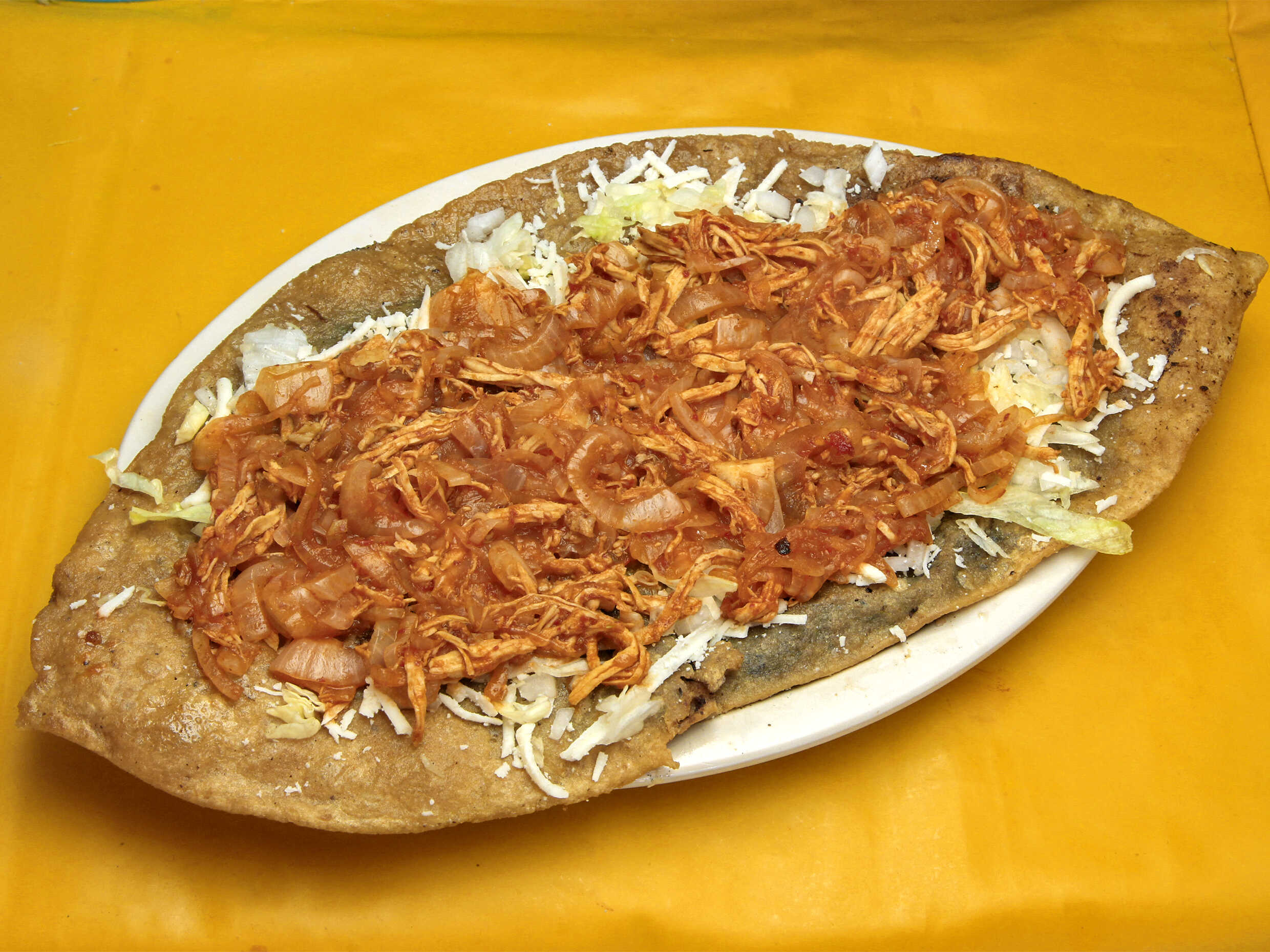 Huarache Tinga de Pollo