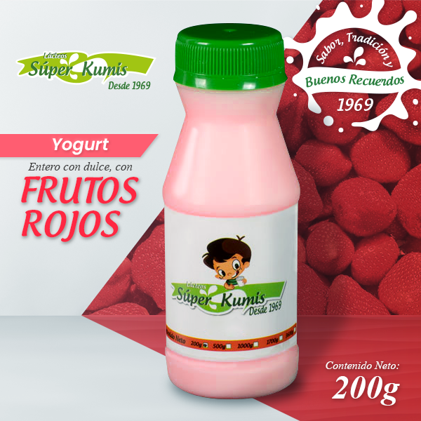 Yogurt 210 g Frutos Rojos