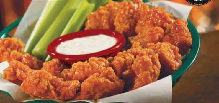 500 gramos boneless: incluye : papás y crudites