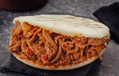 Arepa con Carne