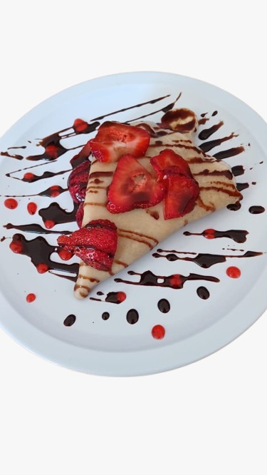 Crepa de Mermelada, Fresa y Plátano