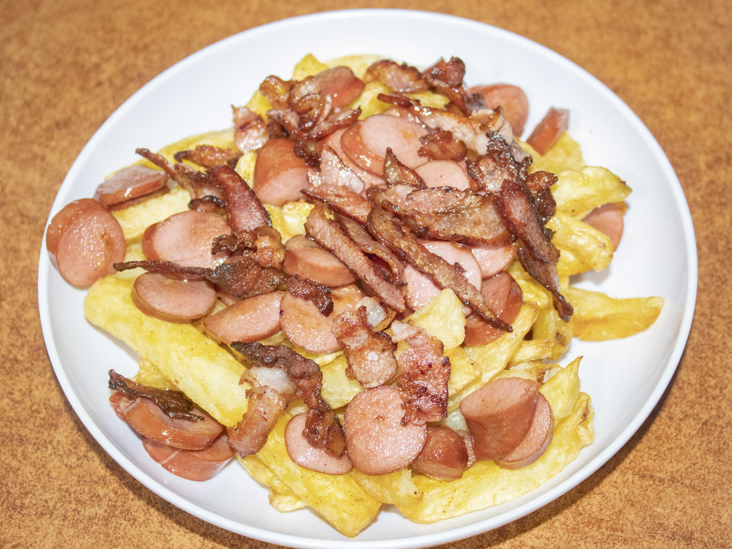 Salchipapa Bacon