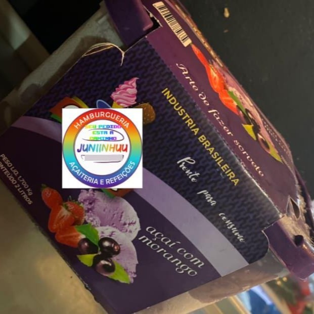 2 litros de açaí super saboroso pra família toda