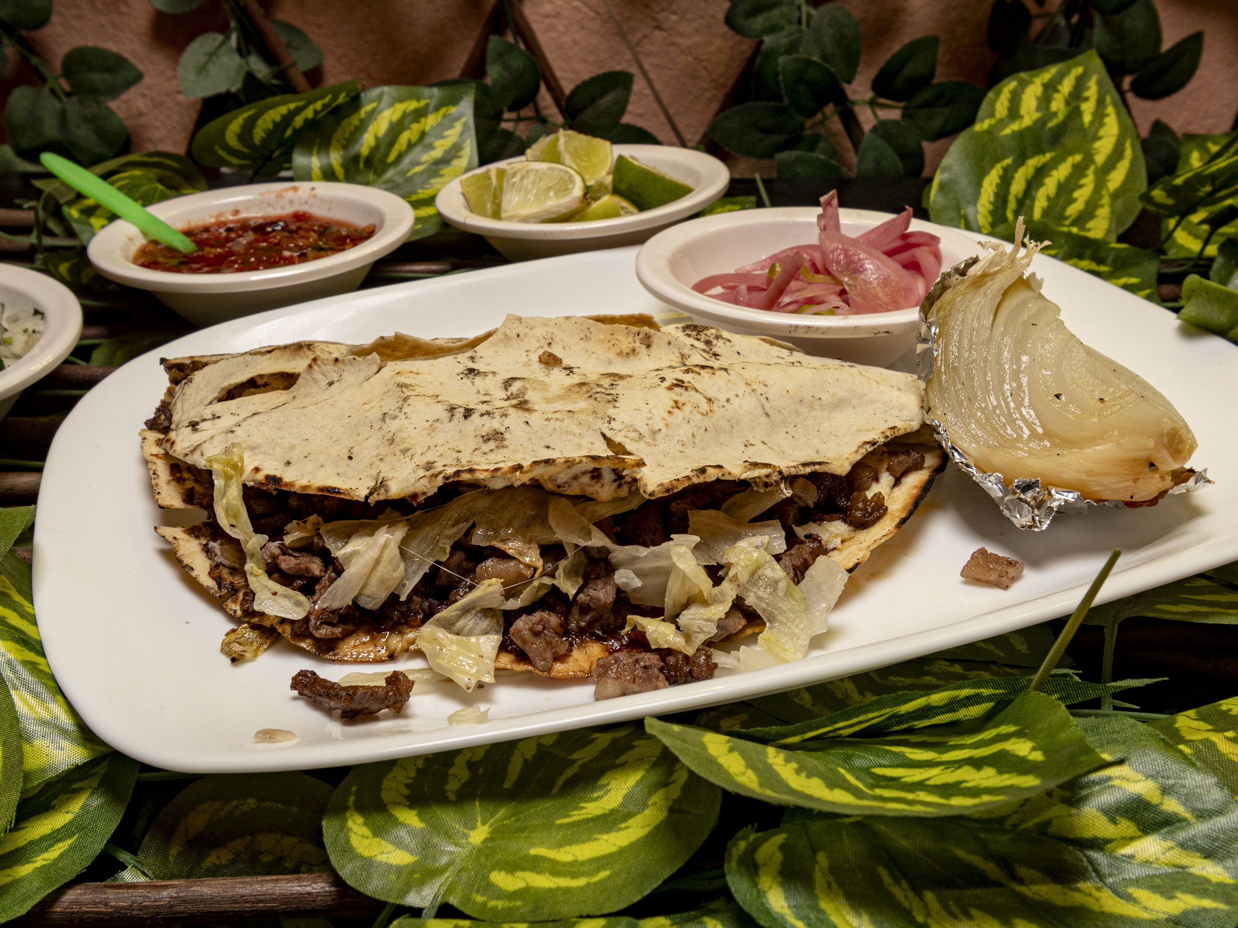 Combo Tlayuda mini de Asada + Bebida