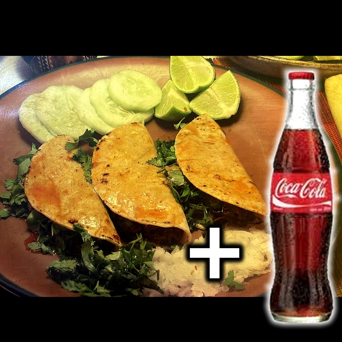 Tres Tacos Combinados con Refresco