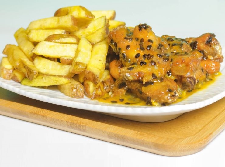Alitas en Salsa de Maracuya