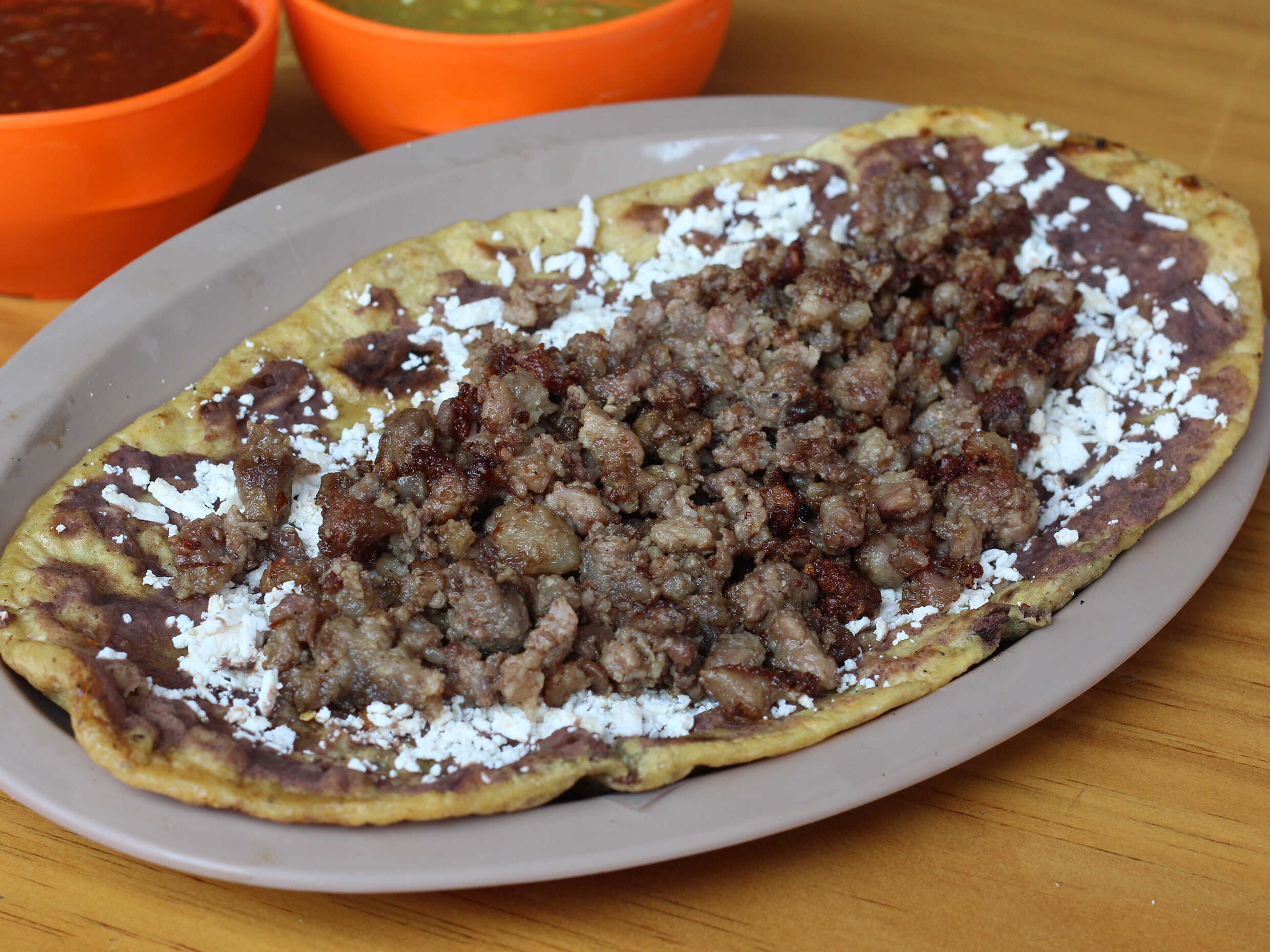 Huarache de Suadero 30%