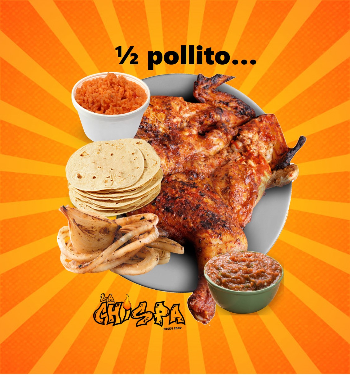 Medio Pollo Mediano